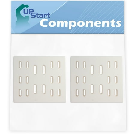 2-Pack BBQ Grill Heat Shield Plate Tent Replacement Parts for Bakers Chefs 9905TB - Compatible Barbeque Ceramic Flame Tamer  Guard  Deflector  Flavorizer Bar  Vaporizer Bar  Burner Cover 8