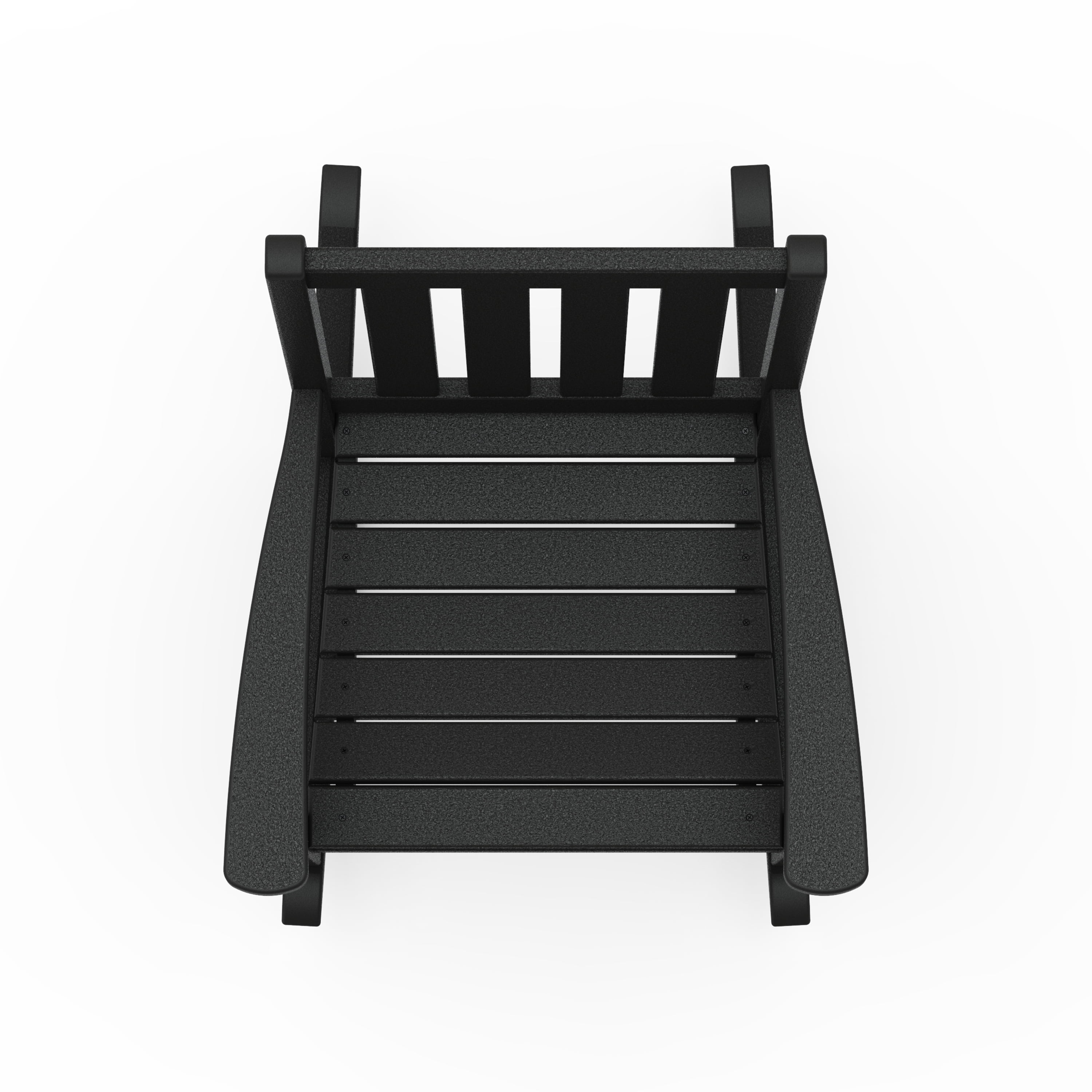 Better Homes & Gardens by POLYWOOD Southlake Outdoor Rocking Chair, All-Weather HDPE, Patio Seat for Porch, Deck, Black