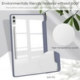 thumbnail image 3 of SaniMore Case for Samsung Galaxy Tab S9 Plus/S9 FE+12.4 Inch 2023, Auto Sleep/Wake Shock Resistant [Built-in Pencil Holder] Stand [Dual Angle] Transparent Slim Lightweight Anti-fall Shell, Lavender, 3 of 8