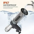 thumbnail image 6 of KitchenBoss Sous Vide Cooker Machine: 1100 Watt IPX7 Waterproof Water Thermal Immersion Circulator Accurate Temperature Control Digital Display, 6 of 8