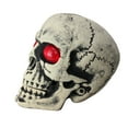 thumbnail image 2 of Northlight 18" Skull Head with LED Lighted Eyes Halloween Decoration - White/Red, 2 of 3