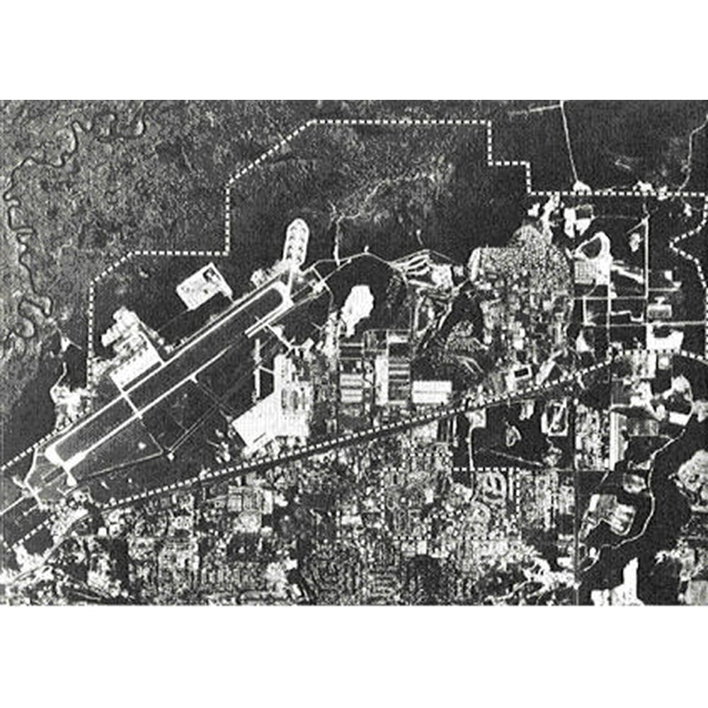 Robins Air Force Base Aerial Photograph.20 Inch By 30 Inch