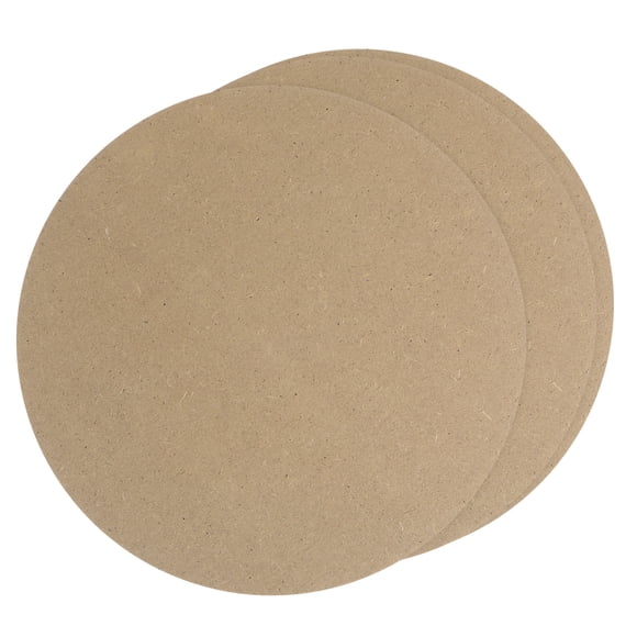 Unique Bargains Unfinished Wood Circles Disc Cutouts, 12' Wood Round Slices, 0.12' Thick 3 Pack