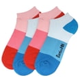 thumbnail image 2 of BambooMN Unisex Tri-Color Rayon from Bamboo Ankle Socks - Assortment A - Large - 4 Pairs, 2 of 7
