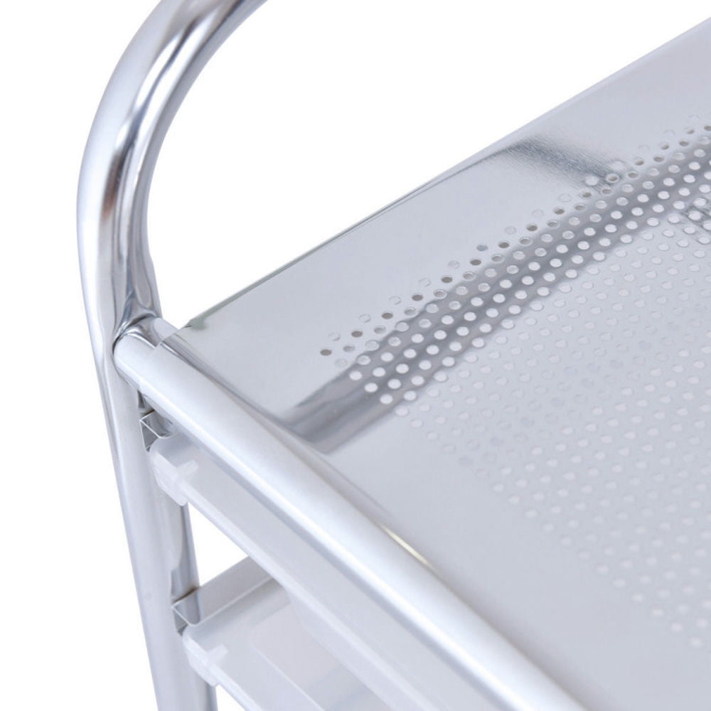 Demi Bonn 12 Drawers Rolling Cart Storage Scrapbook Paper Organizer Bins with 4 Universal Casters, White