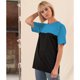 thumbnail image 1 of Awdis - Camiseta Just Ts Colores Sólidos para Adultos Unisex (Negro, Azure), 1 of 1