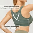 thumbnail image 4 of DELIMIRA Women's Front Closure Posture Wireless Back Support Full Coverage Bra Plus Size, 4 of 6