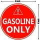 Autocollant pour l'Essence Seulement, 4 "Étiquettes de Décalcomanies pour l'Essence Seulement - pour Éviter les Erreurs de l'Utilisateur - Autocollants Adhésifs pour Carburant pour Camions, – image 2 sur 4