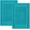 12: Aqua, variant on Luxury Bath Mat Floor Towel Set - Absorbent  Hotel  Shower/Bathtub Mats [Not a Bathroom Rug] 22"x34" | 2 Pack |