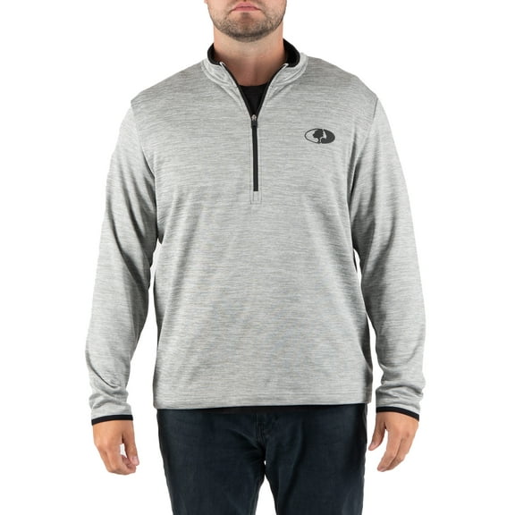 Mossy Oak Men's Fleece Quarter Zip Pullover Sweatshirt, Sizes S-2XL