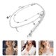 thumbnail image 3 of Luna cuelga collar estrella encanto gargantilla clavícula joyería aleación cuello colgante, 3 of 5