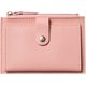 thumbnail image 1 of Cartera para mujer Mini tarjetero de cuero Cartera de cuero PU, Cartera con cremallera con 6 compartimentos para tarjetas 1 bolsillo para monedas, rosa, 1 of 5