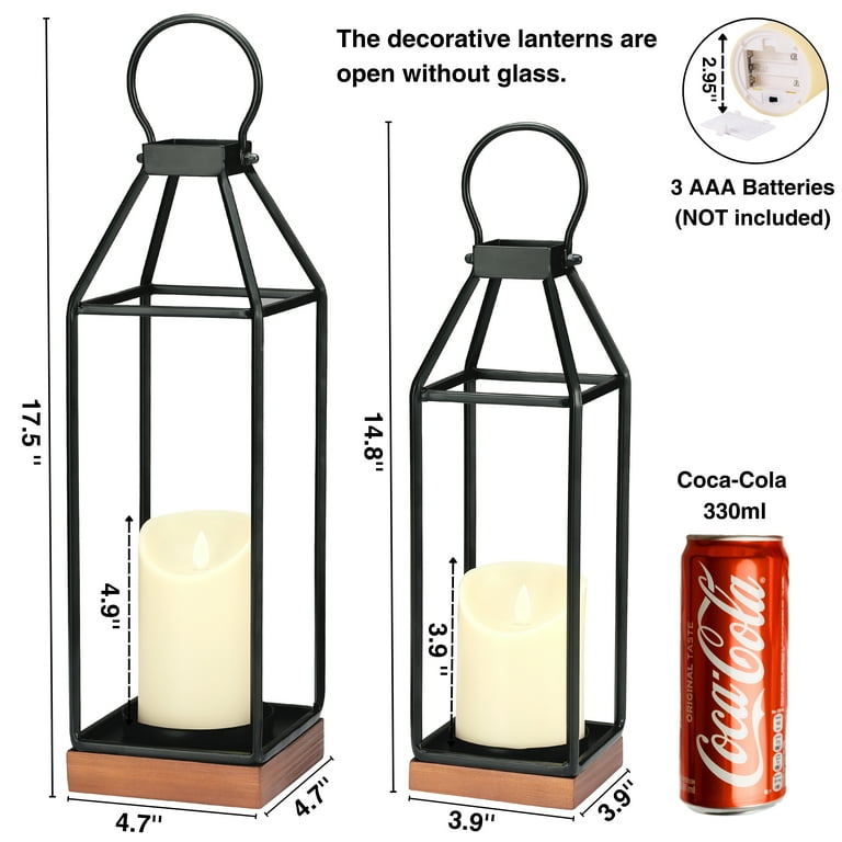 Glass Black Metal Lantern Candle Holder For Decorative Outdoor Candles Glass Black Metal Lantern Candle Holder For Decorative Outdoor Candles