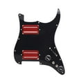 thumbnail image 2 of Pastilla de de guitarra eléctrica Humbucker, repuesto de guitarra resistente HH cargado con cableado, práctico precableado para St negro rojo, 2 of 8