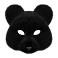 thumbnail image 1 of Máscara de Halloween de animales, accesorio de disfraz para cosplay, máscara de Halloween para graduación negro, 1 of 9