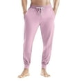 thumbnail image 2 of Domuza Mens Pajama Pants Elastic Drawstring Cotton Soft Casual Jogger Sleepwear Lightweight Comfortable Loose Loungewear with Pockets M, 2 of 8