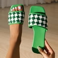 thumbnail image 6 of Ndbuld Women's Sandals,Flat Sandals for Women,Slip On Sandals Women,Beach Sandals for Woman,Summer Sandals,Girls Sandals,Walking Sandals Women Dressy,Slide Sandals Women,Square Toe Sandals Green, 6 of 6
