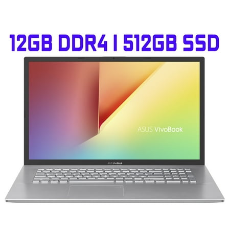 Asus VivoBook 17 Premium Business Laptop 17.3” FHD Display AMD Ryzen 3 3250U Processor 12GB DDR4 512GB SSD AMD Radeon Graphics USB-C HDMI Wifi5 Bluetooth SonicMaster Win10
