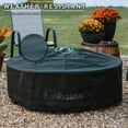 thumbnail image 3 of Solo Stove Surround Shelter Large | Protective Cover for Fire Pit Surround Table, Weather-Resistant, Solution Dyed Acrylic/ PVC Backing/ Aluminum Support Stays, Dims (HxDia): 20.8 x 54.1 in, Black, 3 of 5