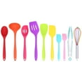 thumbnail image 2 of 10Pcs Silicone Kitchen Utensils Set With Non Stick Spatula, Spoon And Brush For Cookware, 2 of 8