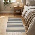 thumbnail image 3 of ODIKA 2'x3' Washable Doormat Striped Boho Variegated Bands Pinstripe Farmhouse Bold for Entryway, Kitchen, Laundry Room, Non-Slip, Low Pile, 3 of 7
