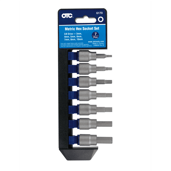OTC Tools 6170 7 Piece Metric Hex Bit Socket Set