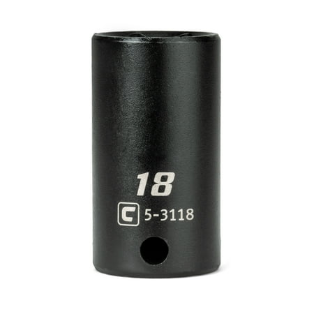 UPC: 0886352531184 | Capri Tools 3/8 in. Drive 18 mm Semi-Deep Impact Socket