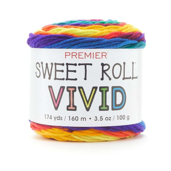 Premier Sweet Roll Vivid Yarn-Primary