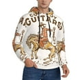 thumbnail image 2 of Lsque Cowboy Rodeo Guitar Pattern Casual Men's Hoodie,Hooded Sweatshirt with Kangaroo Pocket,Pullover Hoodie-X-Large, 2 of 7
