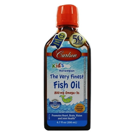 Carlson Labs - Carlson Kid's The Very Finest Norwegian Fish Oil Great Orange Taste - 6.7 (The Best Fish Oil For Kids)