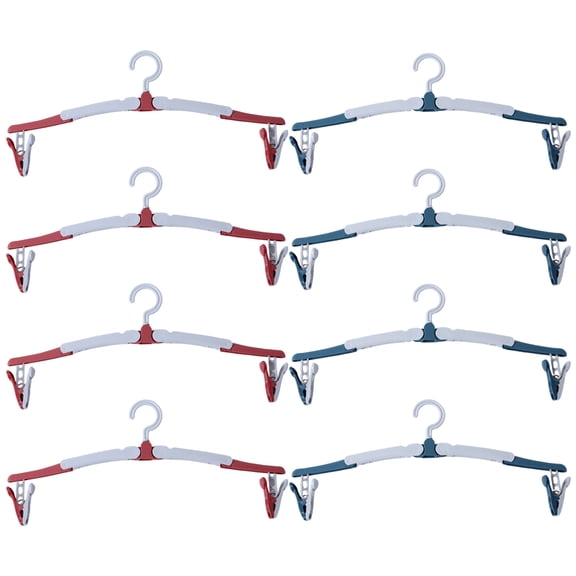 HONMEET Foldable Plastic Hangers Assorted Color for Home Traveloptimized Portability