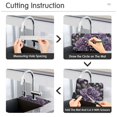 thumbnail image 5 of Yayeee Faucet Mat for Kitchen Sink 14.7" Diatomite Long Splash Guard Pad, Purple Roses, 2 Pack, 5 of 7