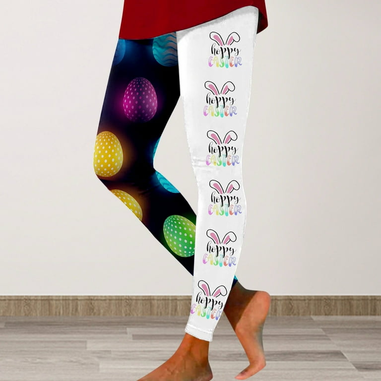 EHQJNJ Leather Leggings Yoga Pants Flare Long Women Print Tights