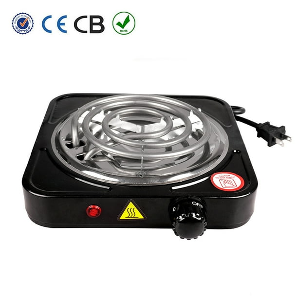 Portable 1000W Single Electric Burner Hot Plate 5 Level Adjustable
