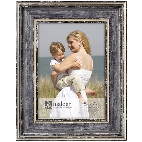 Watercolor GRAY Weathered 5x7 frame by Malden - 5x7