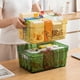 thumbnail image 3 of Caja de almacenamiento a prueba de humedad con tapa, diseño transparente, organizador apilable, contenedor de plástico duradero para uso doméstico., 3 of 8