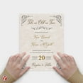 thumbnail image 3 of Pewter Parchment Cardstock – Great for Certificates, Menus and Wedding Invitations | 65Lb Cover (176gsm) | 8.5 x 11” | 50 Sheets per Pack, 3 of 6