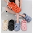 thumbnail image 5 of Bubble Slides for Women Men ，Comfy Non Slip Indoors Slippers For Shower Spa Pool College Outdoors Slides - Soft And Cozy House Sandals Thick Soles，Unisex Breathable Beach Sandals, 5 of 7