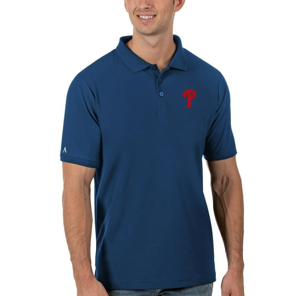 Men's Antigua Royal Philadelphia Phillies Legacy Pique Polo