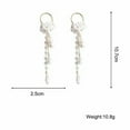 thumbnail image 2 of GKNET 925 Silver Flower Butterfly Tassel Crystal Earrings Stud Women Jewellery Gift-White Flower Pearl Crystal, 2 of 6