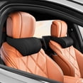 thumbnail image 3 of Car Neck Support Pillow, Ergonomic Headrest Cushion with Adjustable Buckle Straps, Breathable Vehicle Seat Pillow for Cars, SUVs, Trucks, Desk Chairs, Compact Storage, 10.63 x 6.30 in, Black, 1 Pack, 3 of 7