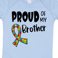 thumbnail image 4 of Inktastic Proud of My Brother Autism Awareness Puzzle Piece Ribbon Boys or Girls Baby Bodysuit, 4 of 5