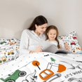 thumbnail image 4 of Castle Fairy Children Kawaii Tractor 7-Piece Twin Bedding Sets,Construction Vehicles Bedding Comforter Set,Cartoon Dinosaur Breathable Sheet Sets,Breathable Home Decor, 4 of 8