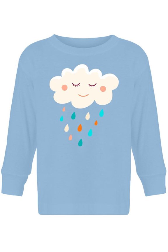 Happy Cloud Raining Long Sleeve Toddler -Image by Shutterstock,  5 Toddler