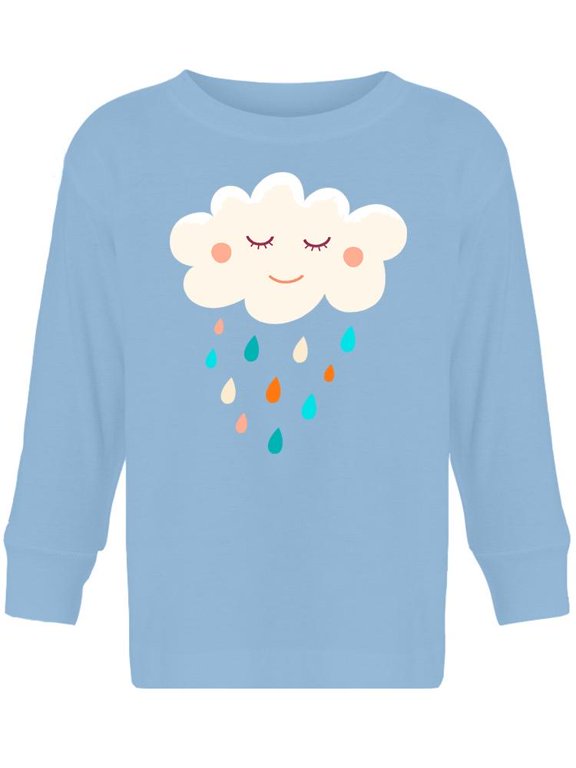 Happy Cloud Raining Long Sleeve Toddler -Image by Shutterstock, 5 Toddler