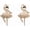 White pearl, variant on Sweet Dancing Long Stud Earrings Temperament Inlay Rhinestone Ballerina Drop Dangle Earrings for Women Jewelry[x9010]