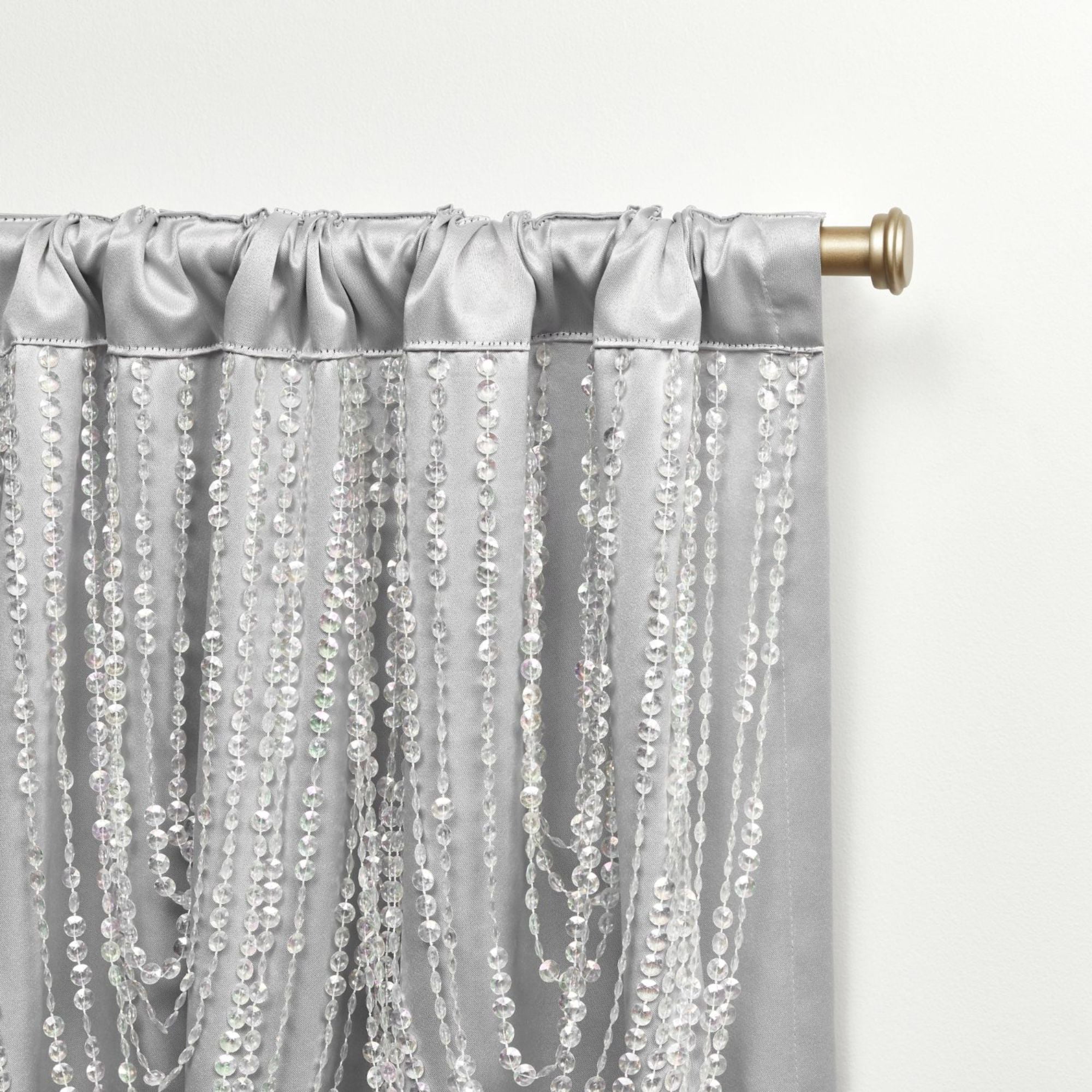 Exclusive Home Bliss Room Darkening Room Blackout HIdden Tab Top Curtain Panels, 54"x96", Silver, Set of 2