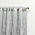 thumbnail image 5 of Exclusive Home Bliss Room Darkening Room Blackout HIdden Tab Top Curtain Panels, 54"x96", Silver, Set of 2, 5 of 10