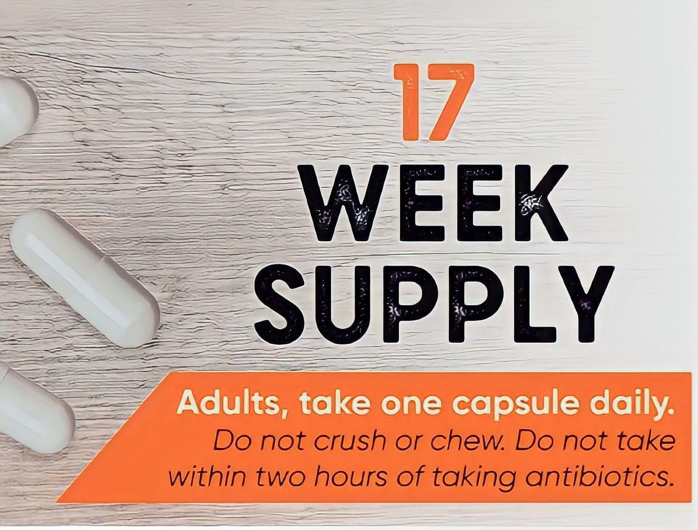 Berkley Jensen Natural 10-Strain Probiotic Dietary Supplement,Capsule 120 ct.