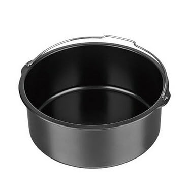 Air Fryer Pan Baking Cake Basket Potpizza Frying Accessories Bread Bakeware Replacement Non Stick